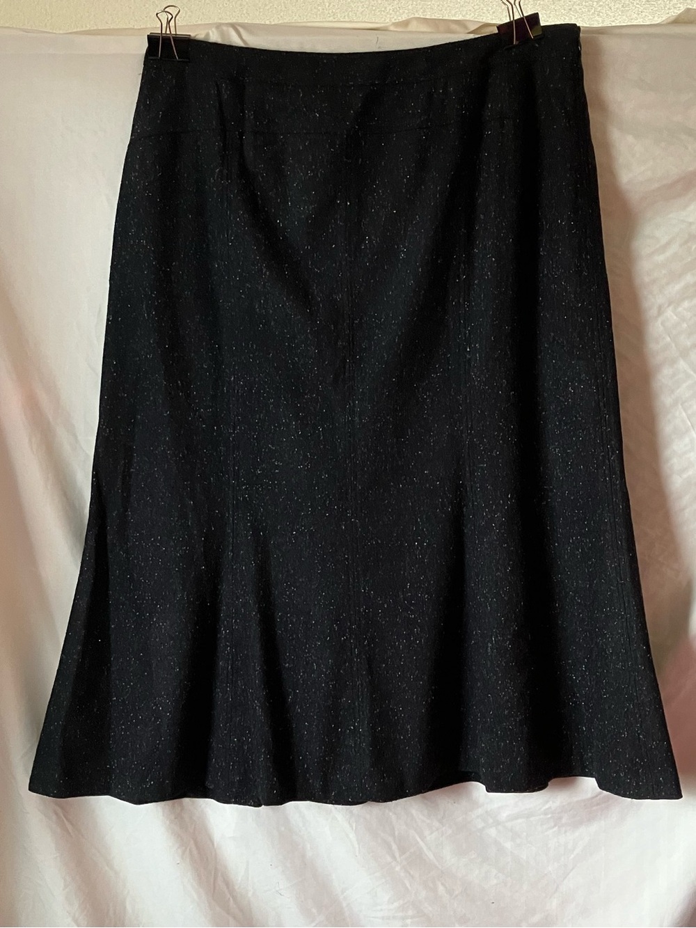 Jones New York Collection Woman Black Wool Blend A-Line Skirt Size 22W